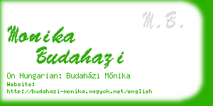monika budahazi business card
